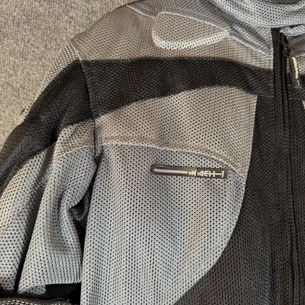 Fieldsheer Mach 1 Mens 2XL Mesh Motorcycle Jacket Grey Black Padded Riding Gear